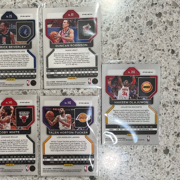 NBA PINK ICE PRIZM CARDS 7 CARD LOT BEN SIMMONS HAKEEM OLAJUWON COBY WHITE +more - Picture 3 of 3
